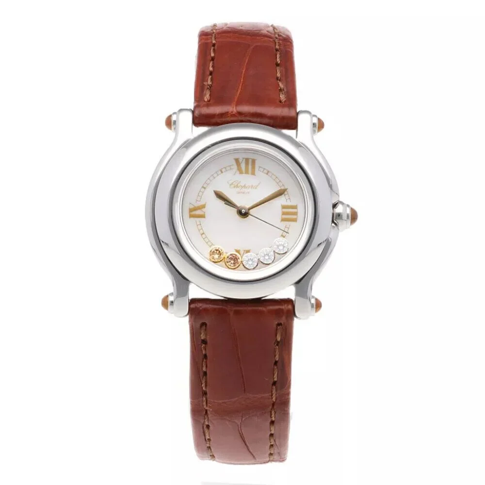 Chopard Happy sports Watches 27/8245-30 Stainless Steel diamond white shell used